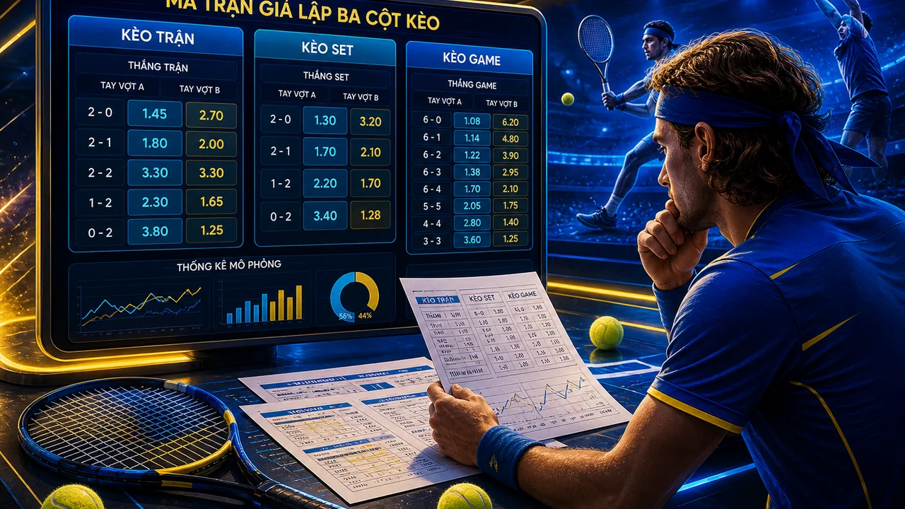 Vận động viên bỏ cuộc: đọc đúng điều khoản kèo tennis trên Alo789